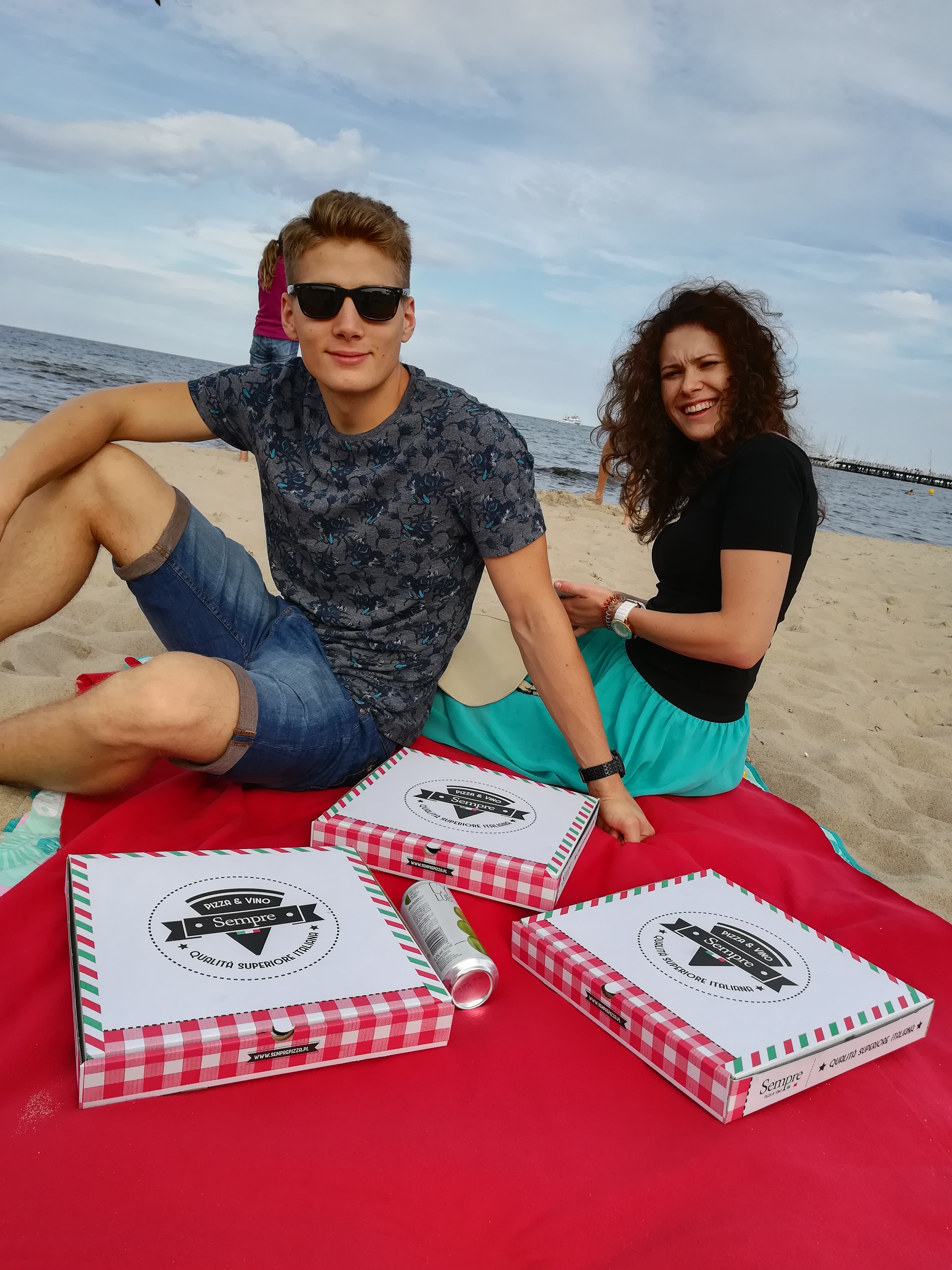 Pizza na plaży